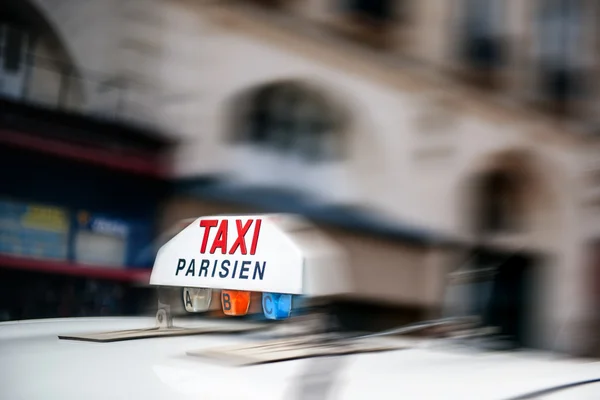 Taxi teken cabine snel — Stockfoto