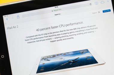 Yeni Apple bilgisayarlar ürün başlayan - ipad AIR 2