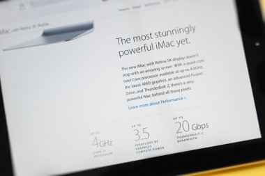 Yeni Apple bilgisayarlar ürün başlayan - imac 5k