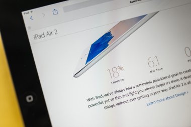 Yeni Apple bilgisayarlar ürün başlayan - ipad AIR 2
