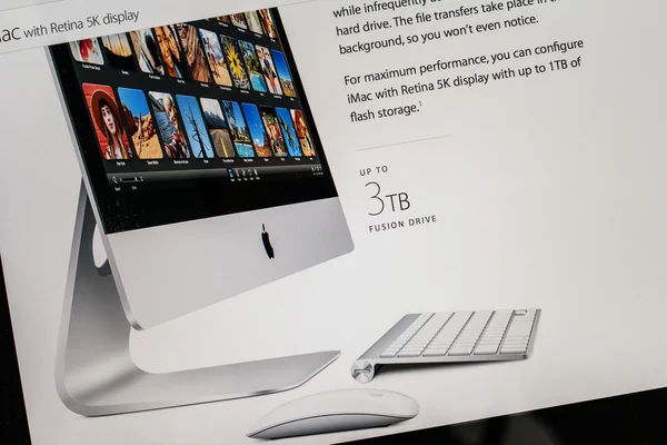 Nuevo producto Apple Computers laucnhed - iMac 5k — Foto de Stock