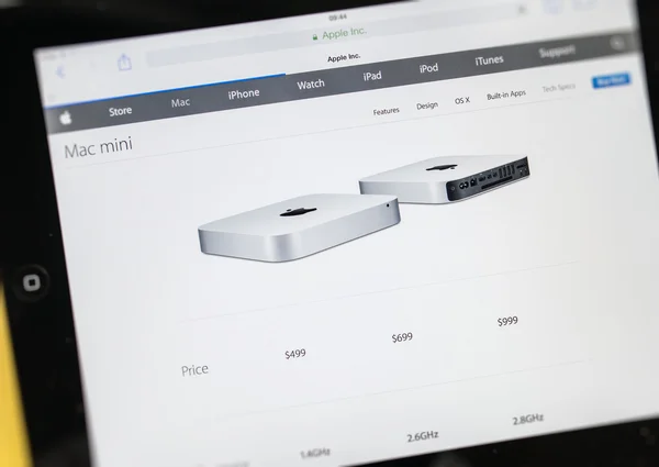 Nieuwe Apple Computers product laucnhed - Apple Mac Mini — Stockfoto