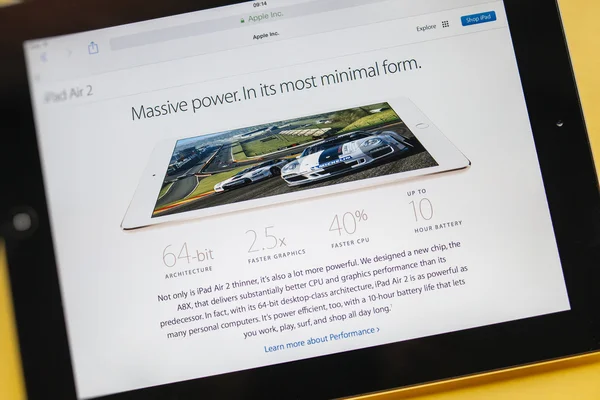 Produk Apple Computers yang baru dicuci iPad Air 2 — Stok Foto