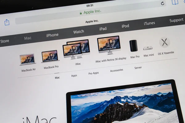 Nuevo producto Apple Computers laucnhed - iMac 5k —  Fotos de Stock