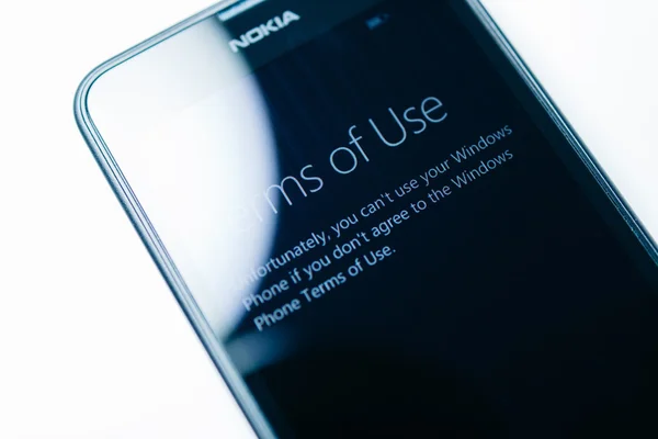 诺基亚 Lumia 微软 Widowsphone — 图库照片