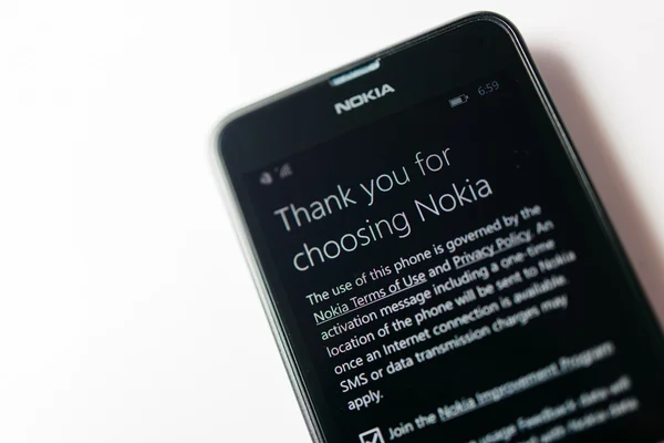 Nokia lumia microsoft widowsphone — Zdjęcie stockowe