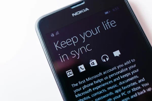 Nokia lumia microsoft widowsphone — Zdjęcie stockowe