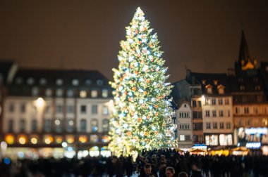 Avrupa - Strasbourg, Alsace, Fran en eski Noel pazarı