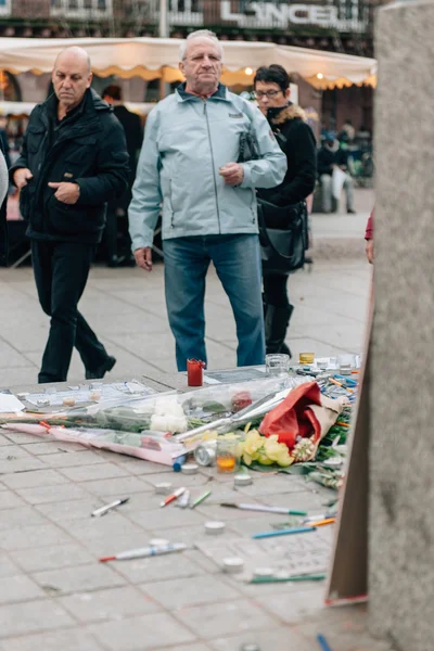 Massa enighet rally hölls i Strasbourg efter senaste terrorist en — Stockfoto