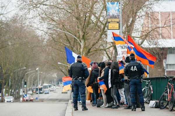 Örmény és Törökország diaszpóra tiltakozó — Stock Fotó