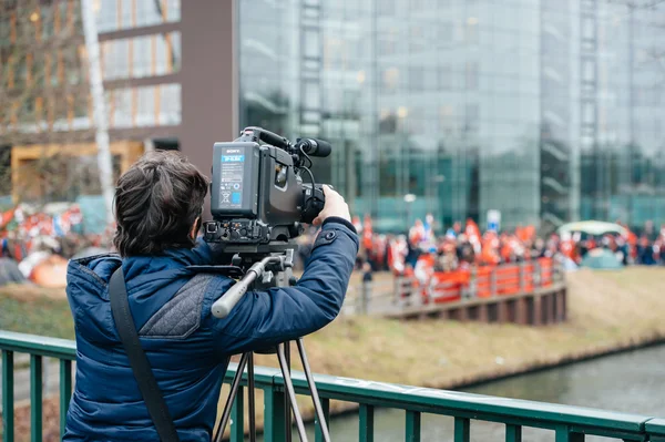 Ormiański i Turcja diaspory protestują — Zdjęcie stockowe