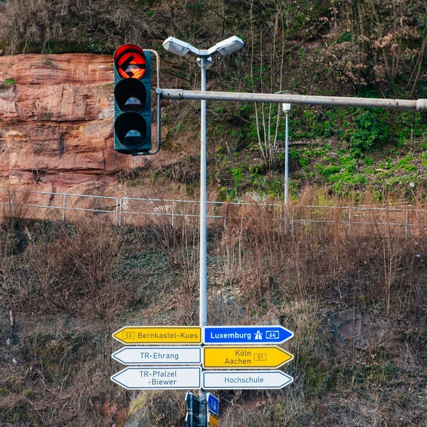Ulica znak w Niemczech — Zdjęcie stockowe