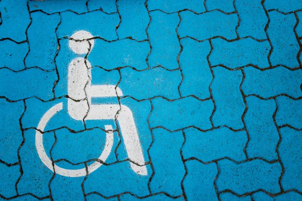 Handicap parking sign — Stock Photo, Image