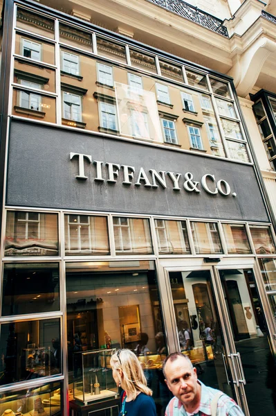 Tiffany & Company tienda insignia — Foto de Stock