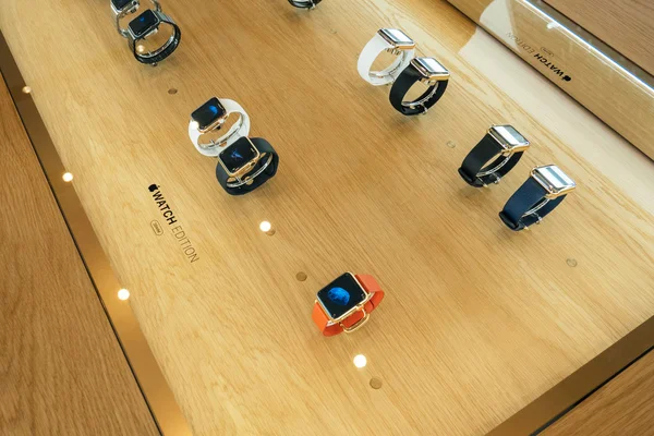 Подробности Apple Watch крупным планом — стоковое фото