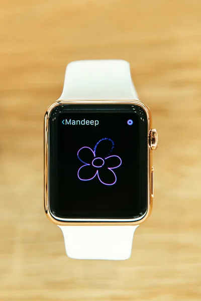 Detalles del primer plano del Apple Watch — Foto de Stock