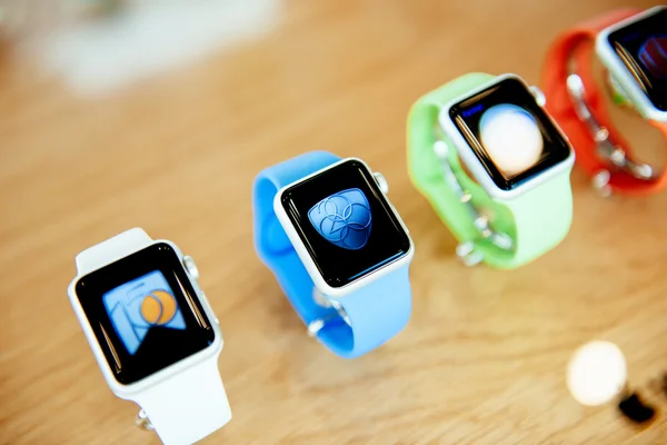 Подробности Apple Watch крупным планом — стоковое фото