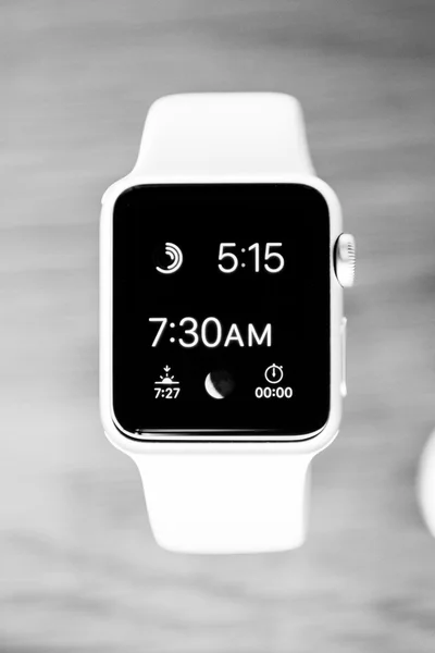 Apple ρολόι κινηματογραφήσεων σε πρώτο πλάνο λεπτομέρειες — Φωτογραφία Αρχείου