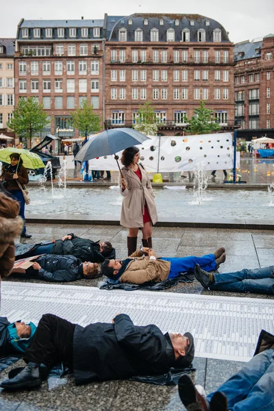 Protesta contra la política de inmigración — Foto de Stock