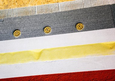 Duvar yalıtım inşaat katmanları