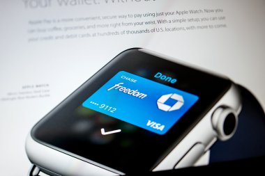 Chase VISA kartı ekranda izlemek