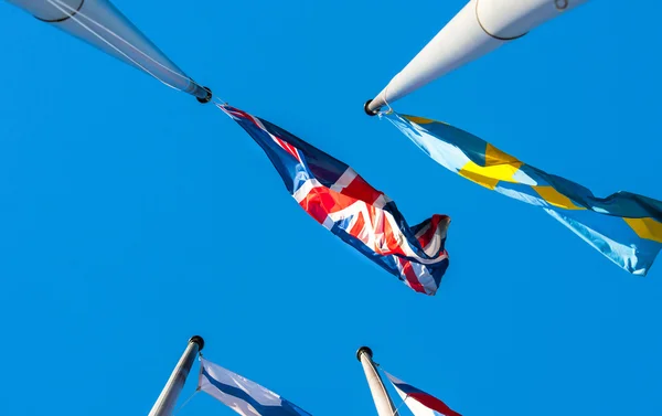 Bandera del Reino Unido y Suecia — Foto de Stock