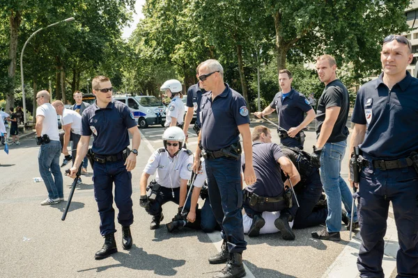 Activistas uigures por los derechos humanos protestan — Foto de Stock