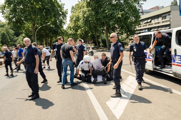 Ujgurské lidskoprávní aktivisté protestují — Stock fotografie