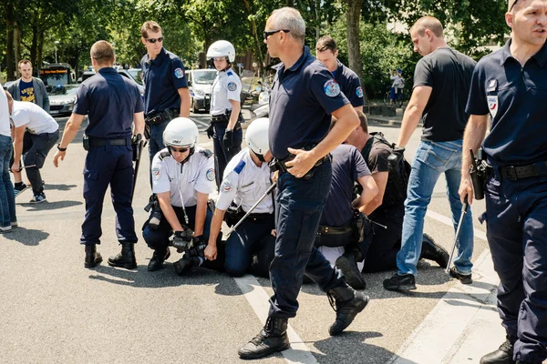 Уйгурська правозахисників протест — стокове фото