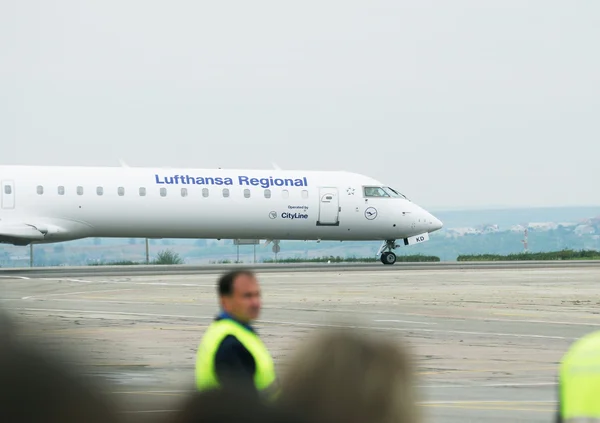 Serie Bombardier CRJ700 de Lufthansa Regional Airlines — Foto de Stock