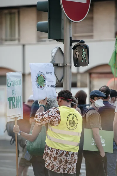 People protesting against air pollution — 图库照片