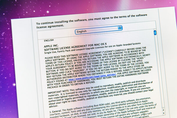 Подробности нового соглашения Apple по программному обеспечению
  