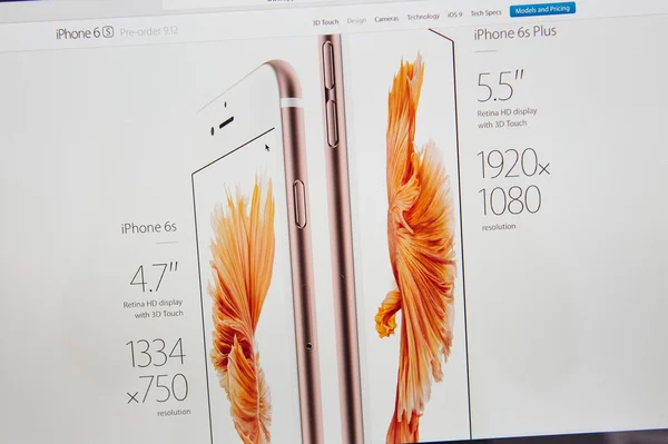 Apple Computers nuevo iPad Pro, iPhone 6s, 6s Plus y Apple TV — Foto de Stock
