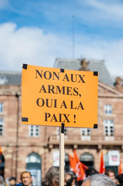 Demonstranti protestují proti tureckého prezidenta Erdogana Postal and — Stock fotografie