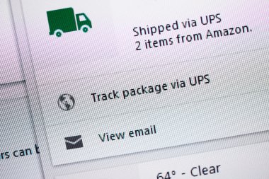 UPS ile birlikte gelen izleme Amazon