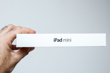 iPad mini hipster's kıllı elinde.