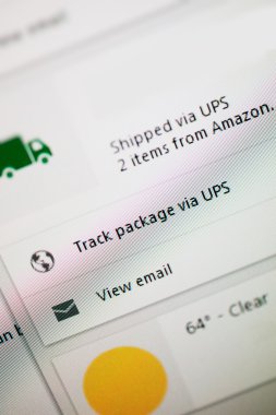 İzleme seçenekleri ve hava ile ups shippement