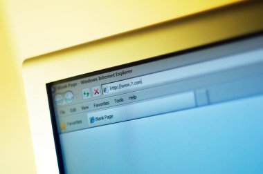 Soru işareti ile eski Microsoft Internet Explorer broser pencere