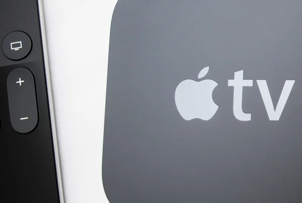 Nuova microconsole per lettore multimediale Apple TV — Foto Stock