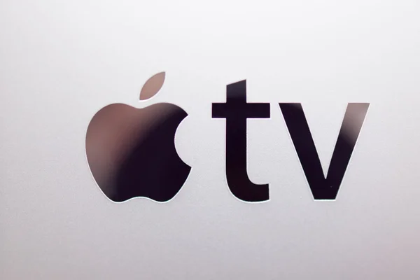 Mikrokonsol pemutar streaming media Apple TV baru — Stok Foto