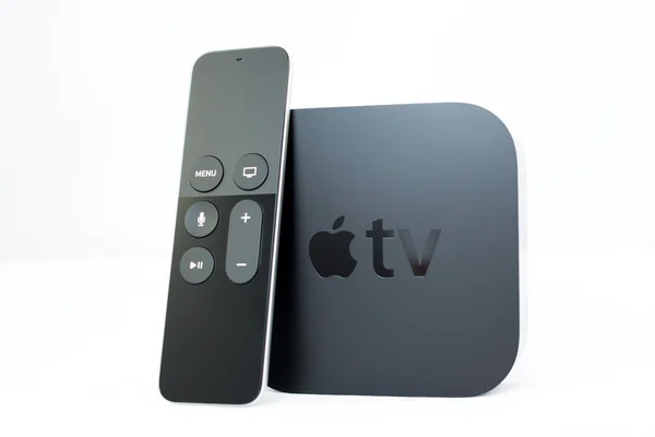 New Apple TV media streaming player microconsole — Stockfoto