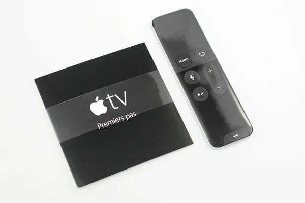 New Apple TV media streaming player microconsole — стокове фото