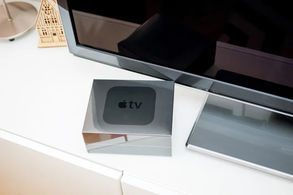 New Apple TV media streaming player microconsole — Φωτογραφία Αρχείου