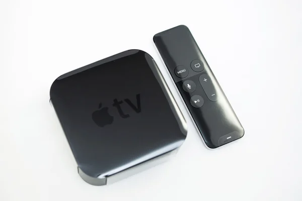 Новый мультимедийный стриминговый плеер Apple TV — стоковое фото