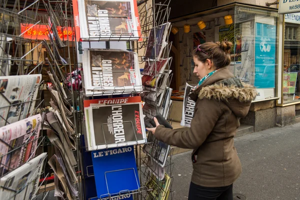 Front covers of International newspaper — Stock Photo, Image