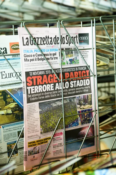 La Gazzetta dello Sport Olasz magazin címlapja — Stock Fotó