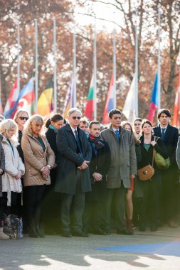sessizlik Paris Coun adlı kurbanları anısına dakika