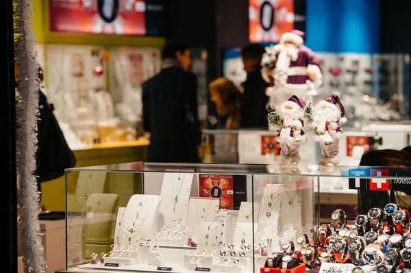 Jewelry store during Christmas — Stock Photo, Image