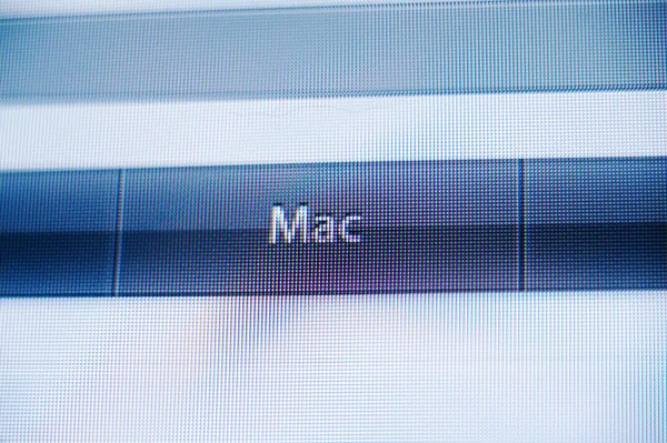 Bouton MAC dans le design non plat du webist Apple Computers — Photo