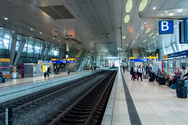 Germna train station platform — Stockfoto